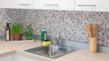 Mosaico de azulejos ECO Reciclaje GLAS ECO textura madera gris beige MOS63-324_f