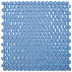 Mosaico de vidrio hexagonal mosaico hexagonal azul brillante mate mosaico azulejos pared azulejos backsplash cocina baño MOS140-0401_f