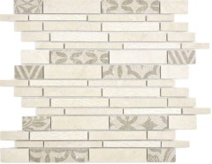 Composite mármol/cerámica mezcla beige 2F mosaico azulejo pared azulejo backsplash cocina baño MOS180-A0127B_f