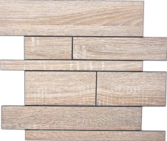Paneles de pared autoadhesivos efecto madera marrón gris cocina salpicadero azulejo backsplash MOS200-57WGS_f