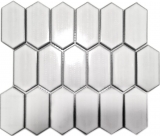 Hexagonal hexágono mosaico azulejo de cerámica blanco brillante cocina backsplash pared azulejo azulejo del baño - MOS11J-471
