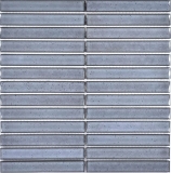 Mosaico de azulejos de cerámica mosaico varillas gris moteado brillante pared del baño MOS24-CS26_f