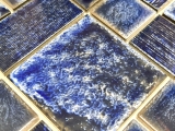 Muestra de mano mosaico azulejo cerámica mosaico combi azul brillante baño ducha pared MOS13-KAS2_m