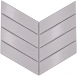 Mosaico de azulejos de cerámica mosaico de espiga mezcla blanco brillante mate azulejo backsplash baño MOS24-CHEV11_f