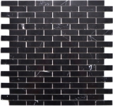 Mosaico mosaico autoadhesivo compuesto piedra natural Nero pared cocina MOS200-4M82