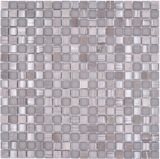 Azulejo de mosaico de vidrio piedra natural mosaico de piedra mezcla gris mate azulejo backsplash MOS92-590_f