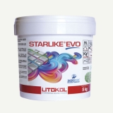 Litokol STARLIKE EVO 102 BIANCO GHIACCIO blanco roto I Junta adhesiva de resina epoxi Cubo de 5 kg