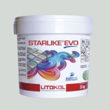 Litokol STARLIKE EVO 105 BIANCO TITANIO gris plata resina epoxi adhesiva junta cubo 5kg