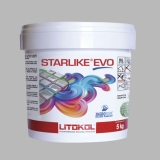 Litokol STARLIKE EVO 110 GRIGIO PERLA gris claro resina epoxi adhesiva junta cubo de 5 kg