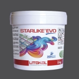 Litokol STARLIKE EVO 140 NERO GRAFITE gris oscuro resina epoxi adhesiva junta cubo de 5 kg
