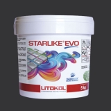Litokol STARLIKE EVO 145 NERO CARBONIO negro de carbono resina epoxi adhesiva junta cubo de 5 kg