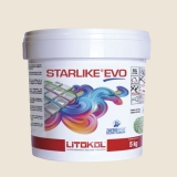 Litokol STARLIKE EVO 208 SABBIA crema II Junta adhesiva de resina epoxi Cubo de 5 kg