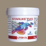 Litokol STARLIKE EVO 225 TABACCO marrón resina epoxi adhesiva junta 5kg cubo