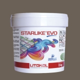 Litokol STARLIKE EVO 230 CACAO marrón oscuro resina epoxi adhesiva junta 5kg cubo