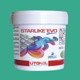 Litokol STARLIKE EVO 410 VERDE SMERALDO verde I Adhesivo de resina epoxi para juntas Cubo de 2,5 kg
