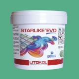 Litokol STARLIKE EVO 420 VERDE PRATO verde II Junta adhesiva de resina epoxi Cubo de 2,5 kg