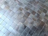 Muestra de mano mosaico azulejo Mosaicos autoadhesivos metal azulejo backsplash pared cocina MOS200-4M15_m