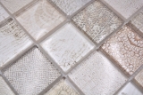 Muestra de mano mosaico azulejo mosaico de vidrio combi bosque beige cocina splashback baño MOS78-W38_m