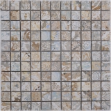 Mosaico de cerámica gres porcelánico multicolor mate pared suelo cocina baño ducha MOS18-25CS