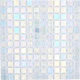 Piscina mosaico piscina mosaico de vidrio crema iridiscente multicolor brillante pared suelo cocina baño ducha MOS220-P55254