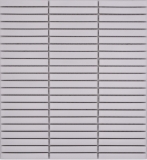 Cerámica mosaico mosaico varillas blanco mate pared cocina baño ducha MOS24-CG91