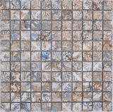 Mosaico de cerámica gres porcelánico fuerte multicolor mate pared suelo cocina baño ducha MOS18-25CV_f