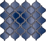 Mosaico de cerámica azulejos de mosaico azul cobalto brillante pared piso cocina baño ducha MOS13-P451_f