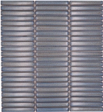 Mosaico de cerámica mosaico azulejos gris azul brillante pared cocina baño ducha MOS24-CG41_f