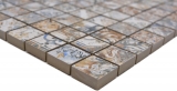 Muestra de mano cerámica mosaico porcelana gres fuerte multicolor mate pared suelo cocina baño ducha MOS18-25CV_m