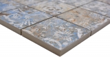 Muestra de mano cerámica mosaico porcelana gres fuerte multicolor mate pared suelo cocina baño ducha MOS16-71CV_m