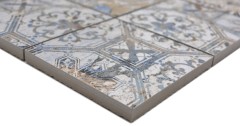 Muestra de mano cerámica mosaico porcelana gres fuerte multicolor mate pared suelo cocina baño ducha MOS23-95CV_m