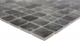 Muestra de mano piscina mosaico piscina mosaico de vidrio negro antracita iridiscente pared suelo cocina baño ducha MOS220-P56253_m
