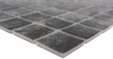 Muestra de mano piscina mosaico piscina mosaico de vidrio negro antracita iridiscente pared suelo cocina baño ducha MOS220-P56383_m