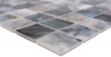 Muestra de mano piscina mosaico piscina mosaico de vidrio gris antracita iridiscente pared suelo cocina baño ducha MOS220-P56386_m