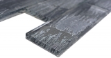 Muestra de mano mosaico de vidrio mosaico azulejo negro con plata brillante pared cocina baño ducha MOS88-SW02_m