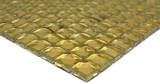 Mano patrón de diamante azulejo de mosaico de oro brillante piso de la pared cocina baño ducha MOS130-GO821_m