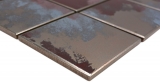 Mano patrón de cerámica mosaico de cerámica multicolor mate pared cocina baño ducha MOS22-1236_m