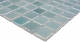 Muestra de mano piscina mosaico piscina mosaico de vidrio verde pastel iridiscente multicolor brillante pared suelo cocina baño ducha MOS220-P55253_m