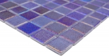 Muestra de mano piscina mosaico piscina mosaico de vidrio mosaico azul púrpura multicolor iridiscente pared suelo cocina baño ducha MOS220-P55255_m