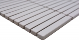 Muestra de mano cerámica mosaico mosaico azulejos blanco mate pared cocina baño ducha MOS24-CG91_m