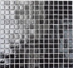 Mosaico de vidrio mosaico de azulejos manchas negras ducha BAÑO PARED cocina pared - MOS50-0302