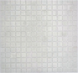 Azulejo de mosaico de vidrio blanco antiguo gris claro crema Classic paper-bonded - MOS200-A03