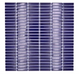 Cerámica mosaico varillas retro 50s 60s tiras azul cobalto brillante MOS24-BM5