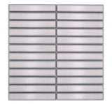 Mosaico de cerámica Sticks Modern Art blanco antiguo brillante MOS24-S30