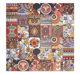 Autoadhesivo mosaico estera metal retro mandala patrón estera Afrikaans ornamento MOS200-U01