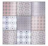 Mosaico autoadhesivo estera de vinilo retro estilo casa de campo MOS200-S1404
