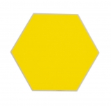 Mosaico de vinilo hexagonal autoadhesivo amarillo MOS200-S07