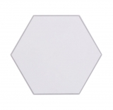 Mosaico de vinilo hexagonal autoadhesivo blanco MOS200-S01