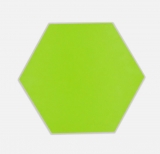 Mosaico de vinilo hexagonal autoadhesivo verde MOS200-S05