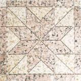 Mosaico Incrustación Rosone Piedra Natural Mosaico Arena Rosso beige rosa Artículo SPO 850/ST30